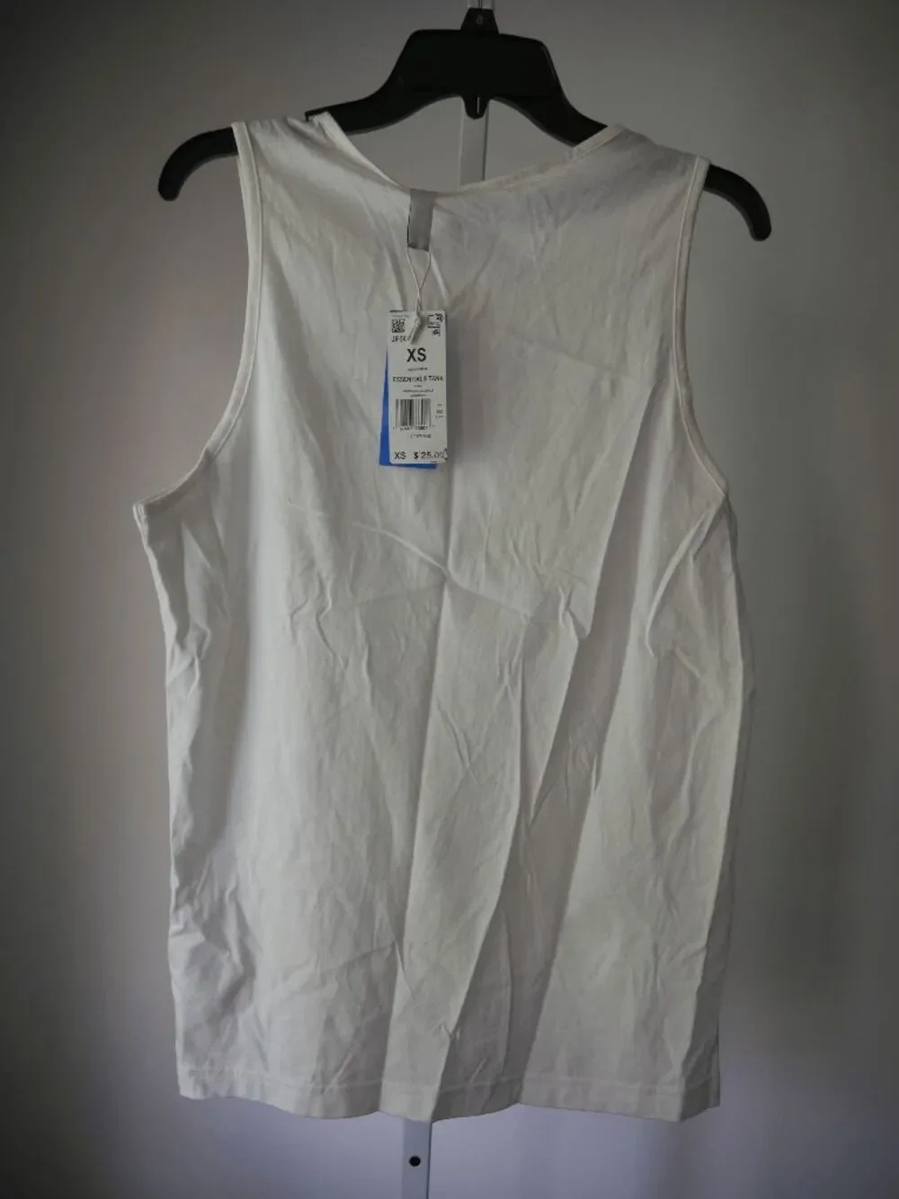 adidas Men's White Essentials Tank Top XS
